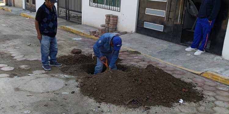CAPAMH atiende fugas y refuerza el mantenimiento del servicio de agua potable en Huamantla