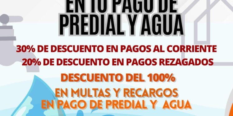 Continúan la promociones en el pago del predial y agua en Terrenate