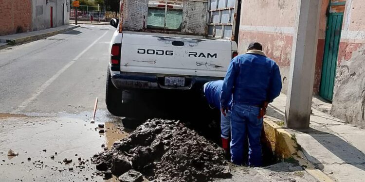 CAPAMH refuerza acciones de mantenimiento y atención a la infraestructura hidráulica en Huamantla