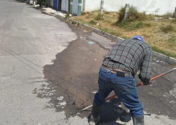 CAPAMH realiza trabajos de mantenimiento en la red de agua y drenaje en distintos puntos de Huamantla