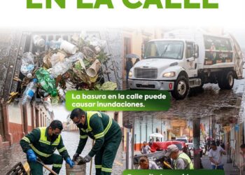 HUAMANTLA EXHORTA A NO DEJAR BASURA EN VIA PÚBLICA Y EVITAR ASÍ ENCHARCAMIENTOS